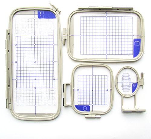 CKPSMS Marke - #Embroidery Hoop-4 Stickrahmen Kompatibel mit/Ersatz für Brother Marke Innovis F440E/ F540E/F480/F580/PE750/PE750D/PE770/PE780D/PE800/PC8200/PC8500 (Embroidery Hoop-4 1SET)