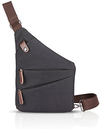 FANDARE Neu Brusttasche Segmentiert Schultertasche Herren Damen Sling Bag Crossover Rucksack Umhängetasche Sporttasche für Outdoor Reisen Wandern Abenteuer Sport Crossbody Bag