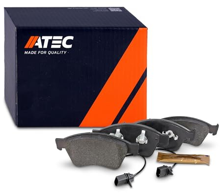 ATEC Germany Bremsbelagsatz Vorderachse, Bremsbeläge Bremsklötze vorne, 4 | Kompatibel mit: AUDI A6 C6, A6 C6 Avant, A8 D3, VW PHAETON