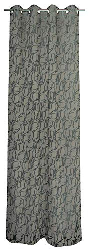 Joop! Living Ösenvorhang Fine Allover Farbe Umbra Größe 140x250cm halbtransparent