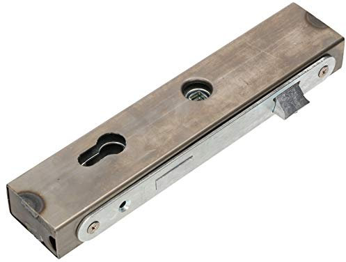 KOTARBAU Cerradura insertable con caja de cerradura para puerta exterior, 30 x 50 x 245 mm, 72 mm, derecha para cilindro de perfil