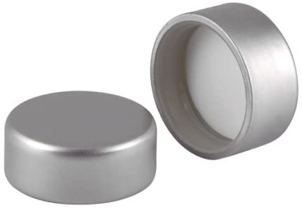 BrandPrint - Tappo a Vite GPI33 Deluxe, Compatibile con Bottiglie e Bevande, Riutilizzabile, Colore Argento, Set da 10 pz, Moplen Rivestito in Alluminio