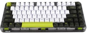 ASUS Jelly75 Keyboard KD201 - Clavier Mécanique 75% sans Fil Tri-Mode (USB-C / 2,4 GHz/Bluetooth) - Switchs Linéaires - Rétroéclairage Blanc - Windows (Volt Green)