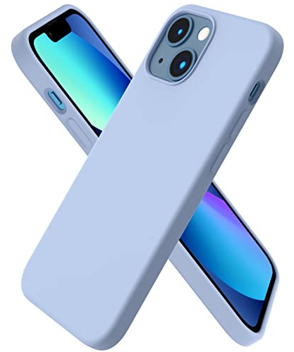 ORNARTO für iPhone 13 Mini Hülle aus Silikon 5,4 Zoll - Sierrablau | Premium Flüssigsilikon, dünne Handyhülle, weich, griffig, stoß- und kratzfest, Sierra Blue und viele weitere Farben