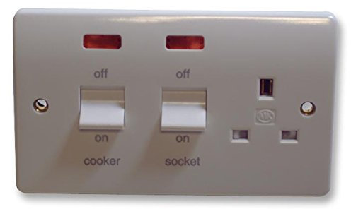 K5061WHI Unité de commande de cuisinière + néons, interrupteurs, prises électriques
