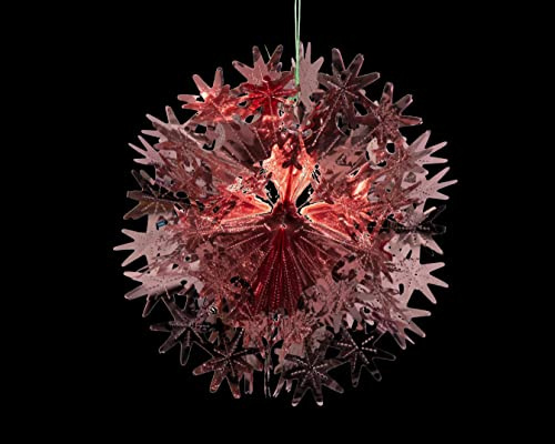 Simply Products Foil Garland Star Ball - Christmas Hanging Decoration Wall Ceiling Xmas Deco (Rose Gold)