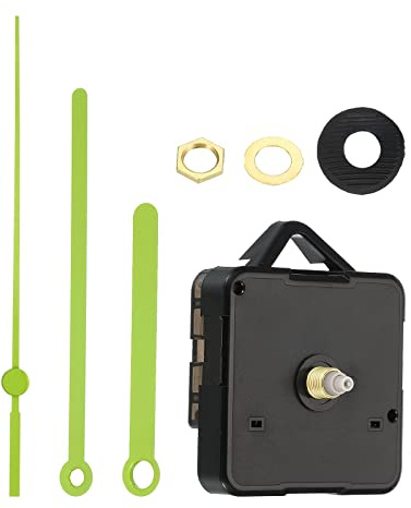 PATIKIL Clock Mechanism Replacement Kits, 1Set Quartz Clock Mechanism Green