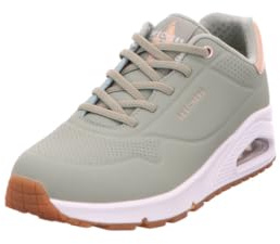 Skechers UNO für Damen – Shimmer Away Sneakers, Salbei, 38.5 EU