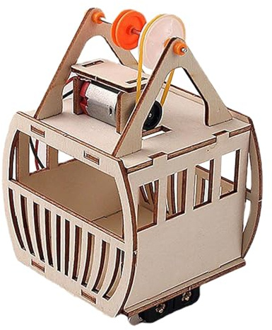 perfk di esperimenti scientifici Modello educativo Giocattoli turistico Funivia Artigianato Puzzle 3D per Bambini Ragazzi Ragazze Sussidi didattici