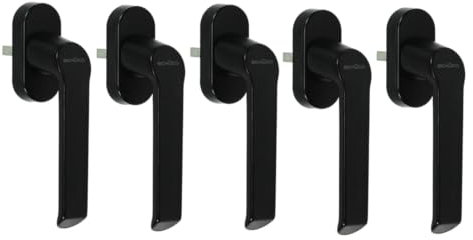 SCHÜCO Fenstergriffe CT70 Akustik schwarz 234757 | als 5er Sparset | Hochwertige Optik und Qualität