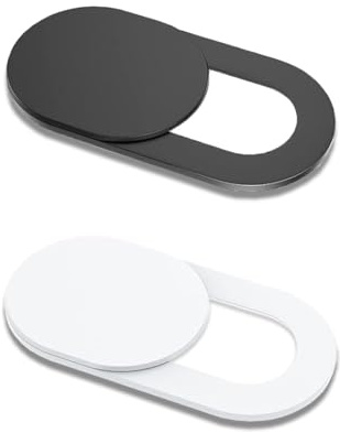 Reccisokz 2 Stück Webcam Cover,Webcam Cover,0,6mm Slim Metal Slider Kamera Für Laptop,Tablet,Pc