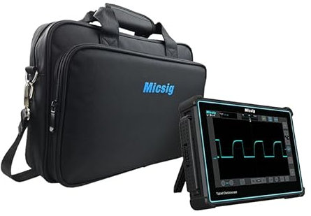 Micsig Tablet Oscilloscope TO1004 TO2004 TO3004 TO2002 TO Series Lab Oscilloscopes 100/200/300Mhz 2/4 Channel Oscilloscopes Touch Screen Oscilloscope Automotive(TO3004 300Mhz Handbag kit)