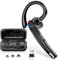 Oreillette Bluetooth Sans Fil Entreprise Mono avec 120H Mains Libres, 2 Mics Anti-Bruit IA, V5.4 Oreillette Bluetooth avec Dongle USB PC/Mobile, Connexion à 2 Appareil pour Conducteur/Travail/Affaires