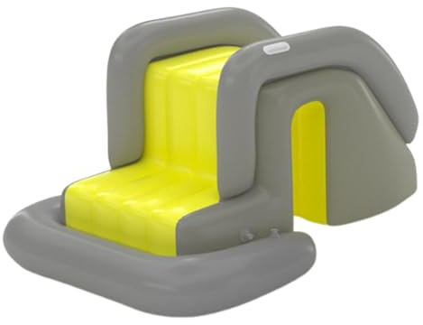 perfk Scivolo d'Acqua Gonfiabile, Piscina, Giocattolo, Centro attività, Parco Giochi, Gonfiabile per Feste estive all'aperto, Giallo