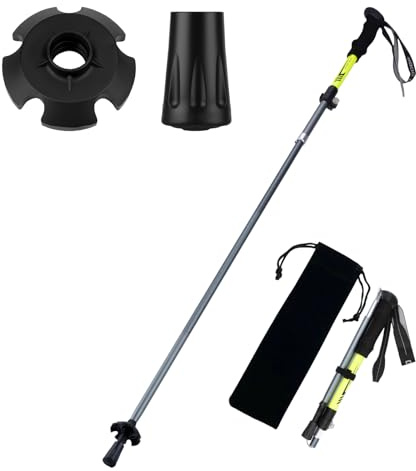 Wanderstöcke, Faltbare Trekkingstöck, Walking Stock aus 7075 Aluminium Ultraleicht, Praktisch zu Verstauen, Perfekt für Outdoor Abenteuer