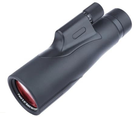 Monokular 12X56/16x56 ED-Objektiv, leistungsstarkes professionelles Fernrohr, hohe Vergrößerung, BAK4-Prisma für Tourismus, Camping, Wandern, scharfe Bilder (12x56 Schwarz) (12x56 Schwarz)