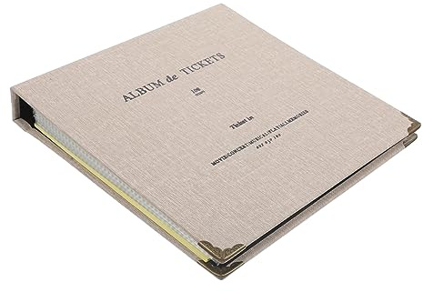 BATHVEVE Libro de de Entradas para Conciertos Álbum Transparente Resistente al Desgaste 30 para Amantes de Eventos y Recuerdos