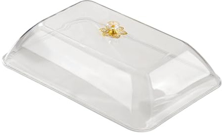 Pitycbo Housse Alimentaire, Présentoir à Gâteaux, Protection Légère, Filet Rectangulaire pour Planches de Charcuterie, Fromages, Beignets, Pique-niques en Ple, XL Transparent