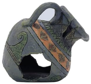 RBFGYIOP Geräumiges Fischhütte aus Harz - Versteckte Höhle Vase Aquarium Ornament - Landschaftsdekoration für Aquarium - Dekoration für Aquarien - Farbe: wie abgebildet