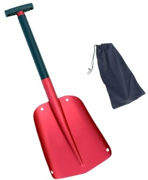 Pala da neve pieghevole in lega di alluminio resistente per uso invernale all'aperto e campeggio giardino rimozione del ghiaccio pala portatile all'aperto