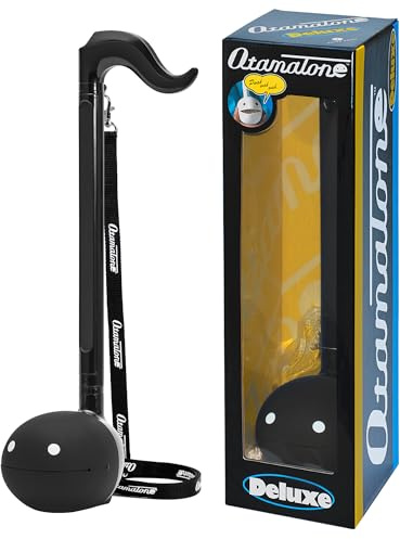 Otamatone Deluxe Negro – Sintetizador de Sobremesa Profesional, Instrumento Musical Electrónico Portátil con Salida de Audio de 3.5mm, Sensible al Tacto, Edición para Coleccionistas y Músicos