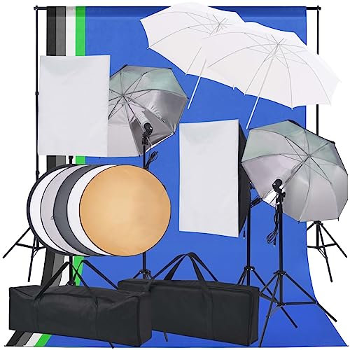 vidaXL Kit d'Eclairage de Studio Photo Système de Photographie de Produit
