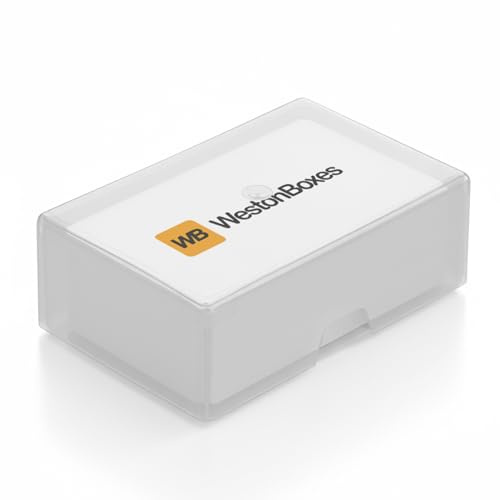 WestonBoxes Plastic Business Card Boxes - Holds 125 Business Cards - 35mm Deep (Clear, Pack of 50)