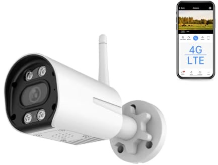 SECUEYE 4MP Telecamera cellulare 4G vSIM Visione notturna a colori Rilevamento umano Zoom digitale 10x Audio bidirezionale IP65 Registrazione su scheda TF impermeabile