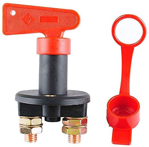 Interruttore Batteria per Auto 12/24V, Staccabatteria Isolatore Interruttore Batteria Principale per Auto Barca Camion Barche Camper Veicoli da Poweka