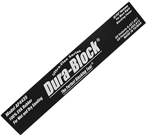 Dura-Block Sanding Block Holder Pad - 16in Ultra-Flex Scruff Pad Fit Wet Dry Sandpaper and Scuff Pads for Auto and Wood