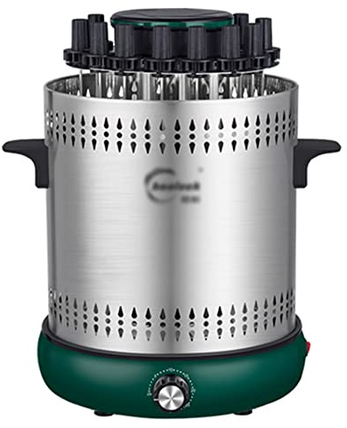 MNSRRN Electric Oven Hanging Oven Skewer Machine, Household Automatic Rotating Smokeless Barbecue Grill Non-Stick Stainless Steel Barbecue Grill, Easy to Clean,15 Strings