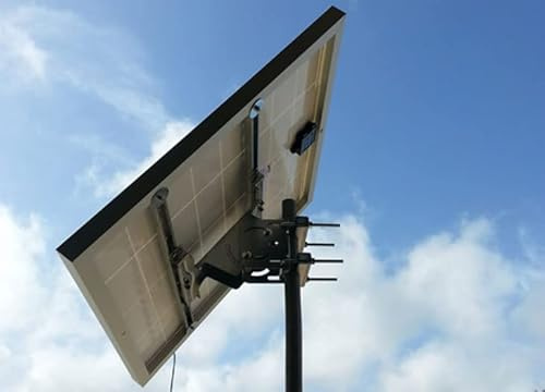 Supporto di fissaggio testapalo per moduli fotovoltaici da 50W a 100W palo max 60mm
