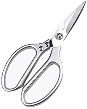 Ciseaux De Cuisine Professionnels, Ciseaux Robustes Ciseaux De Cuisine Multifonctions En Acier Inoxydable Ultra Sharp (Argent)