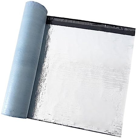 Aluminum Wasserdichtes Klebeband,Selbstklebend Bitumenband,Dachpappe,Dampfsperre,Dachunterspannbahn,Dachfolie,Wasserdicht und wärmeisolierend,zur Dachabdichtung (1x4m)