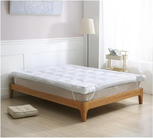 Gel Mattress Topper - 10cm Dual Layer Cooling Gel, Soft as Memory Foam, 135cm x 190cm