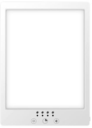 Meichoon LED Lampe de luminothérapie 10000Lux Soleil Bionique Gradation sans Électrode Bicolore Réglage De La Température Compte À Rebours Support Pliable Adapté aux Voyages Et À La Maison