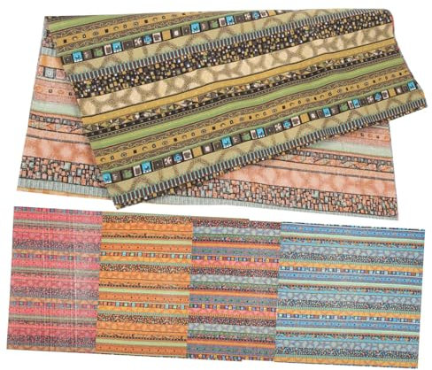 STOBOK 15 Blätter Näharbeiten im Vintage-Boho-Stil Vintage-Steppdecke Gesteppte Bettdecke Stoffbündel Stoffstreifen selber Machen Stoffe Winter Tuch Polsterstoff Lieferungen 48c der Stoff
