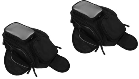 iplusmile 2piezas Bolsa De Tanque Magnética para Motocicleta Mochila Almacenamiento De Auriculares Compatible Múltiples Modelos De Moto