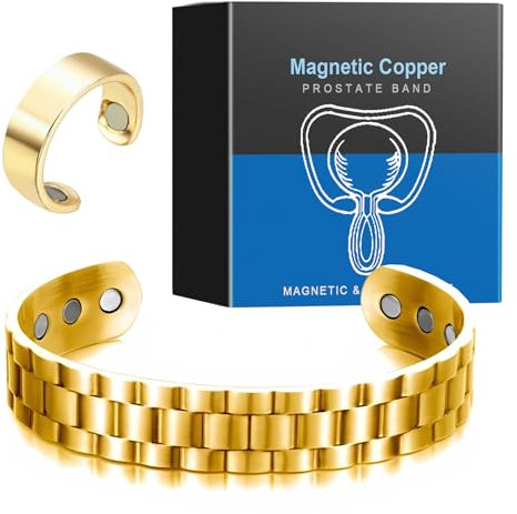 Kupferarmband Herren Magnetisches Kupfer-Prostata-Band Magnetarmband Herren Gesundheit Verbessern Sie die Durchblutung Herrenmode-Armband Stellen Sie das Selbstvertrauen Wieder Her