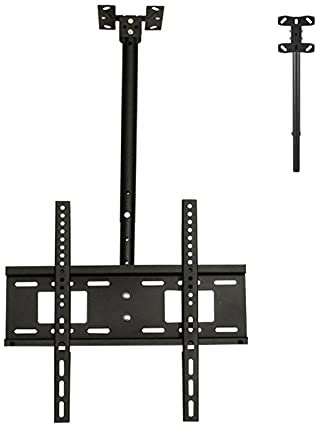 Supporto TV da soffitto, Girevole e inclinabile a 360°, Adatto alla Maggior Parte dei televisori LCD a Schermo Piatto e curvi da 32-55 Pollici.