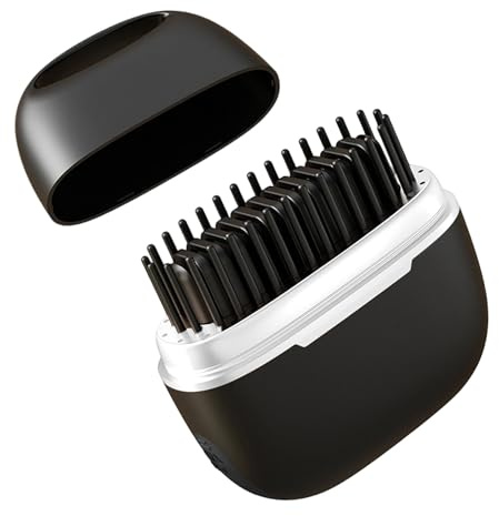 Ranley - Plancha de pelo inalámbrico para el cabello portátil - Herramienta de peinado antiarrugas - Cepillo alisador suave para viajes en casa