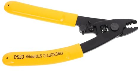 DIYEAH Pinza Spelafili Professionale Vie per Fibra Ottica e Sgancio per e Esterni Strumento Resistente e Sicuro per Elettricisti