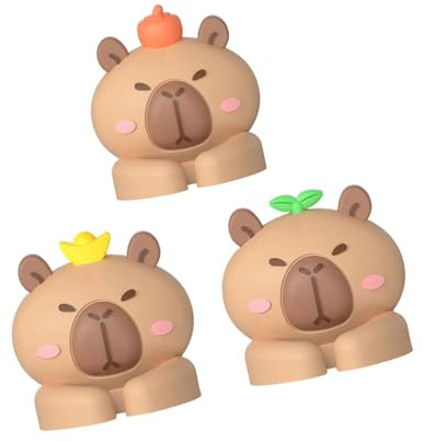 3Pcs Animal PVC Cord Organiser Holder Adhesive Desk Cable Management Clips Cords Tidy Clip Phone Charging Cord Holder Bedside Charging Cable Clip