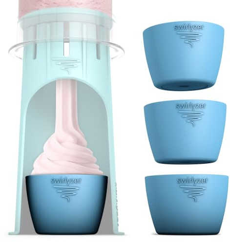 swirlyzer Softeis-Becher 3er Set für Swirlyzer® | Wiederverwendbar, BPA-frei, spülmaschinenfest | Perfekt für Softeis, Dessert & Frozen Treats (3er-Becherset) | Wiederverwendbar, BPA-frei, spülmaschinengeeignet, perfekt für Softeis, Dessert & Frozen Treats