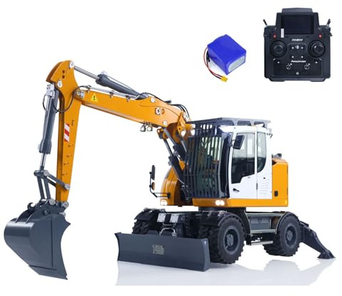 TOUCAN RC HOBBY 1/14 RC hydraulischer Rad Bagger Deutscher Lagerbestand LR914 8-Wegeventil RTR Metall Fernbedienung 4x4 Bagger Modell Achs Schloss Flysky PL18EV Lite Geschenke