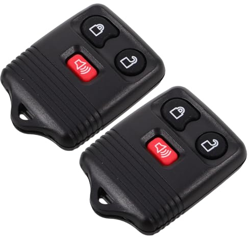 Warmhm Portachiavi Telecomando per Chiave Auto in Plastica 3 Pulsanti Compatibile con Veicoli 315mhz Sostituzione Rapida senza Chiave per Accesso Auto e Bagagliaio, Set 2 Pezzi per Uso