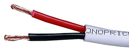 Monoprice 102819 50 ft 14AWG CL2 Rated 2-Conductor Oxygen Free Pure Bare Copper Speaker Wire Cable