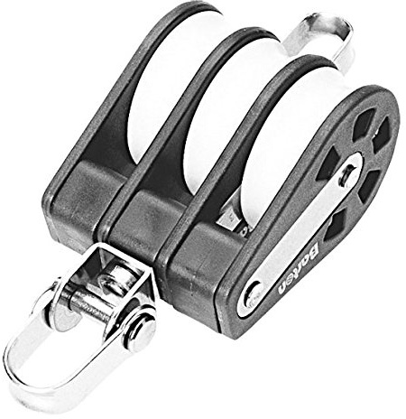 Barton Polea Triple Giratoria con Arraigo 8mm./350kg./700kg./30mm.