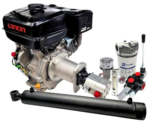 Motor Loncin G160 Hydraulischer Holzspalter Kit geben ca. 7,7 Tonnen Spaltkraft 3000 U/min und 3045 PSI – 210 bar zz001080