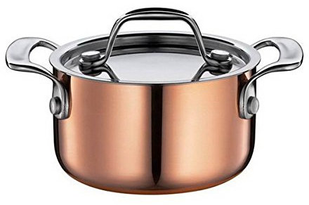 Spring Culinox - Pentola per carne in rame, 9 cm